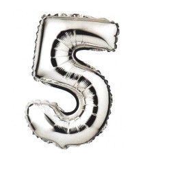 Fooliumist õhupall number 5